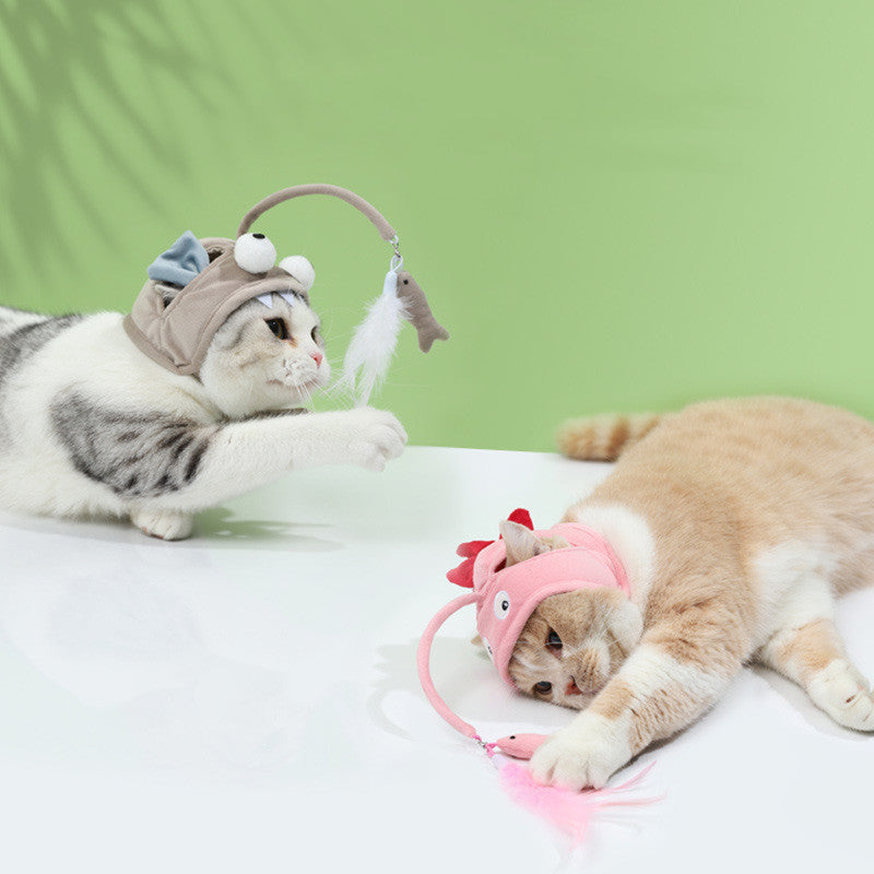 πΎ Cat Whirl Hat β Interactive Wearable Toy for Endless Feline Fun!