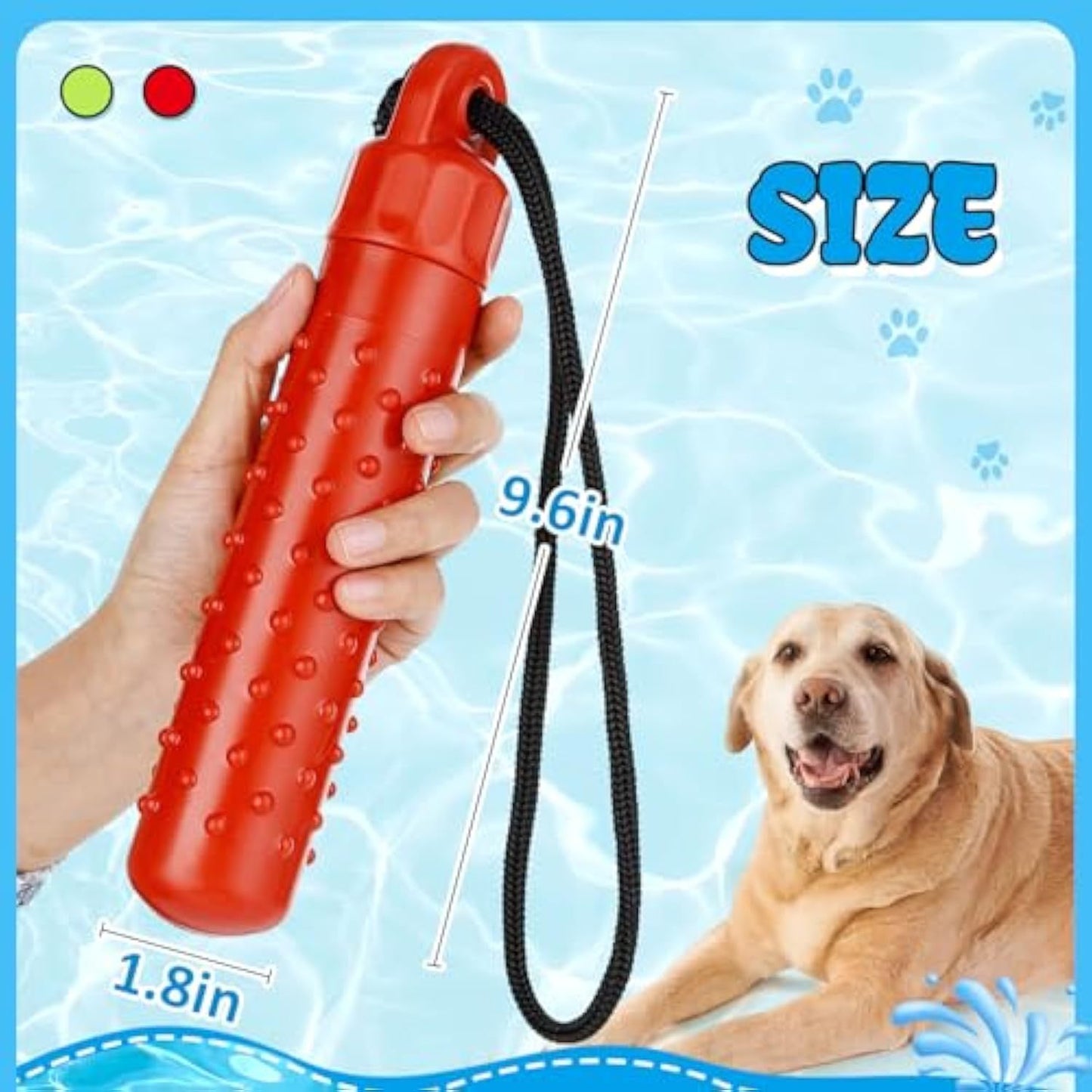 Floating Dog Pool Toys – Interactive Water Fetch Toys with Treat Dispenser, Durable & Safe for Summer Play