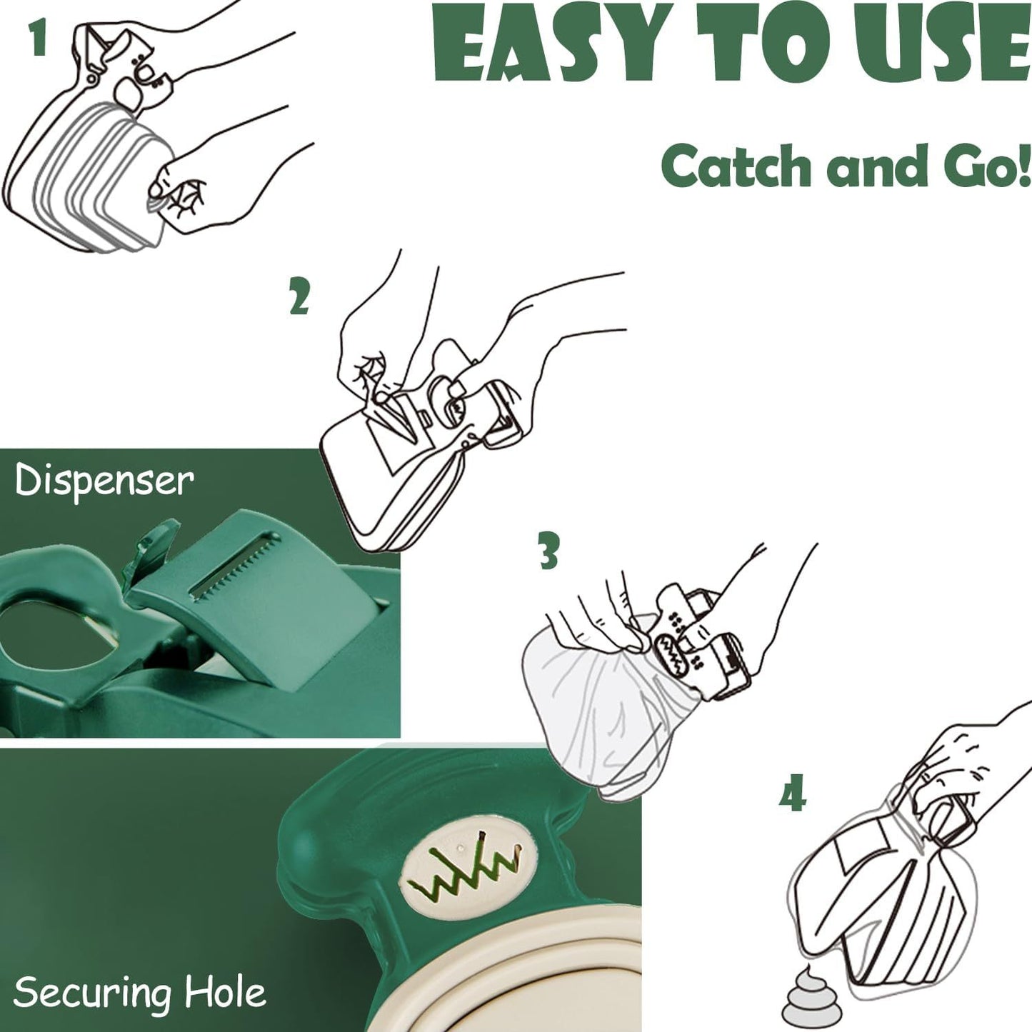 PetPlaneta™ Portable Pooper Scooper – Compact & Hygienic Waste Picker for Dogs