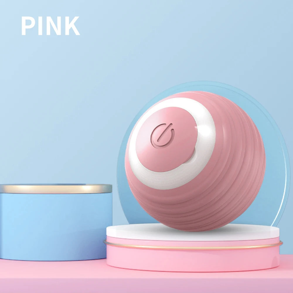 Smart Interactive Cat Ball πΎ β Automatic Rolling Toy (Blue & Pink)