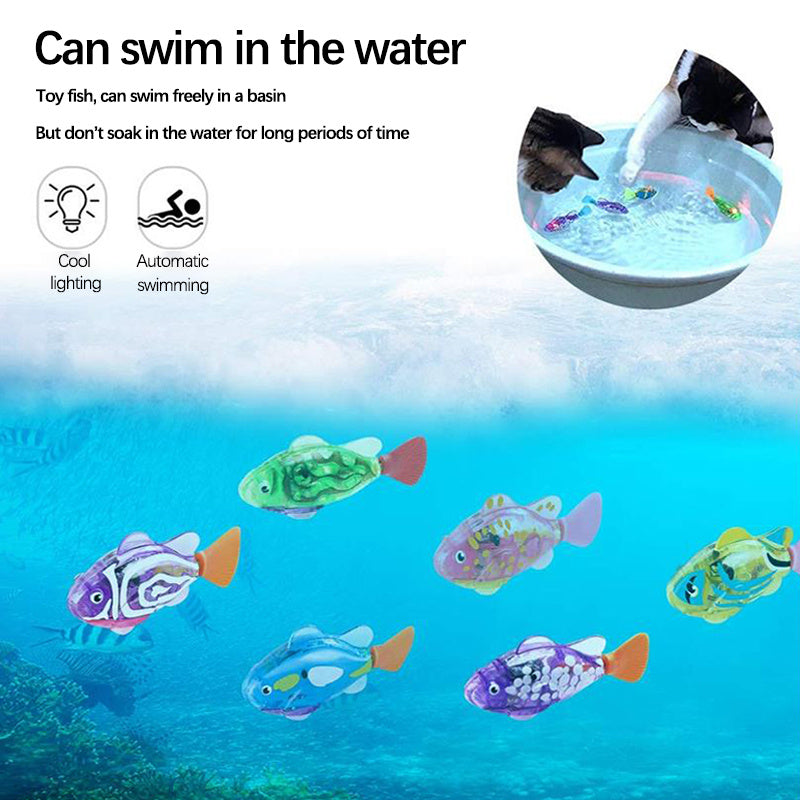 Electric Swimming Fish Toy for Cats & Dogs β Indoor Water Fun