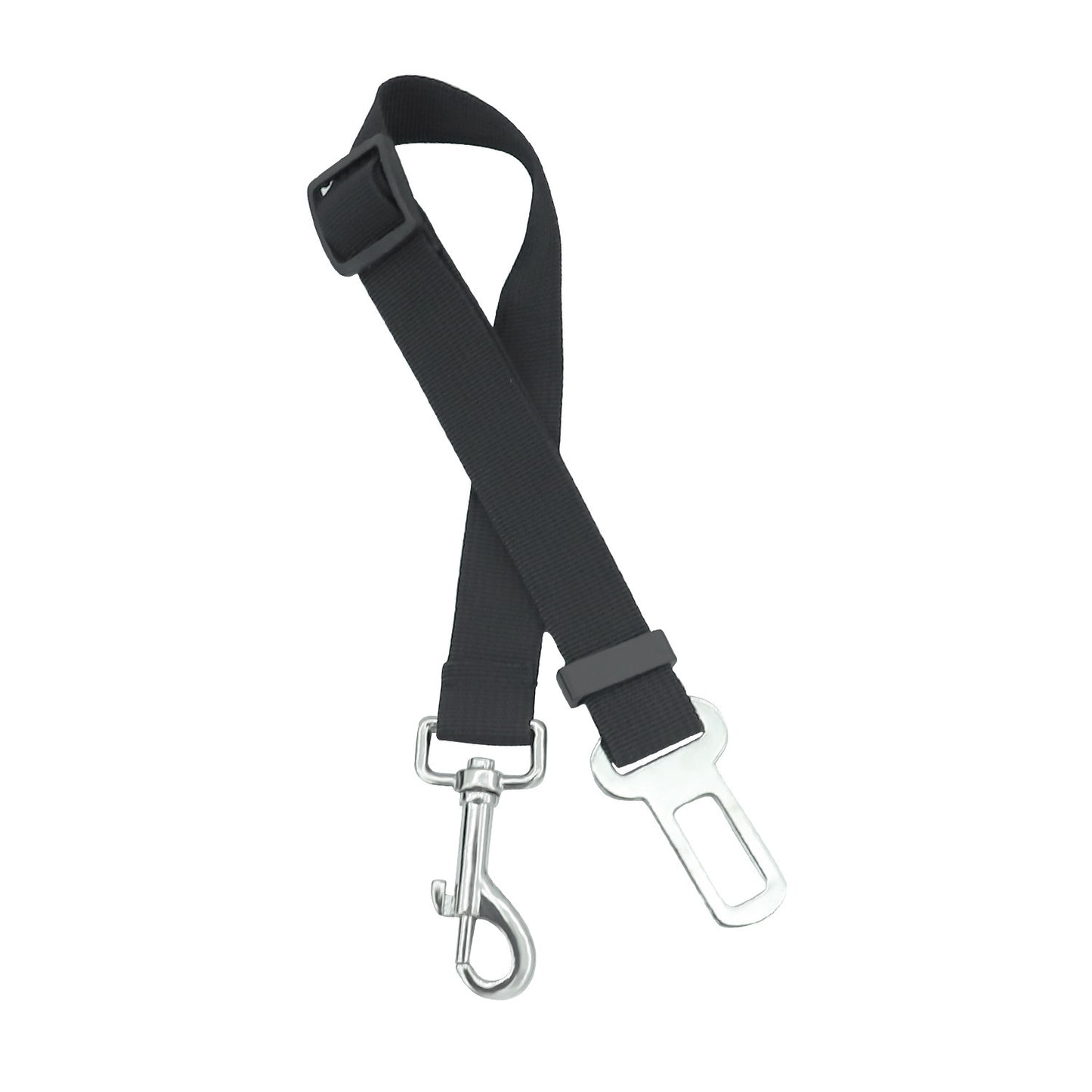 Retractable Car Safety Buckle Pet Leash – Adjustable & Elastic Seat Belt for Dogs