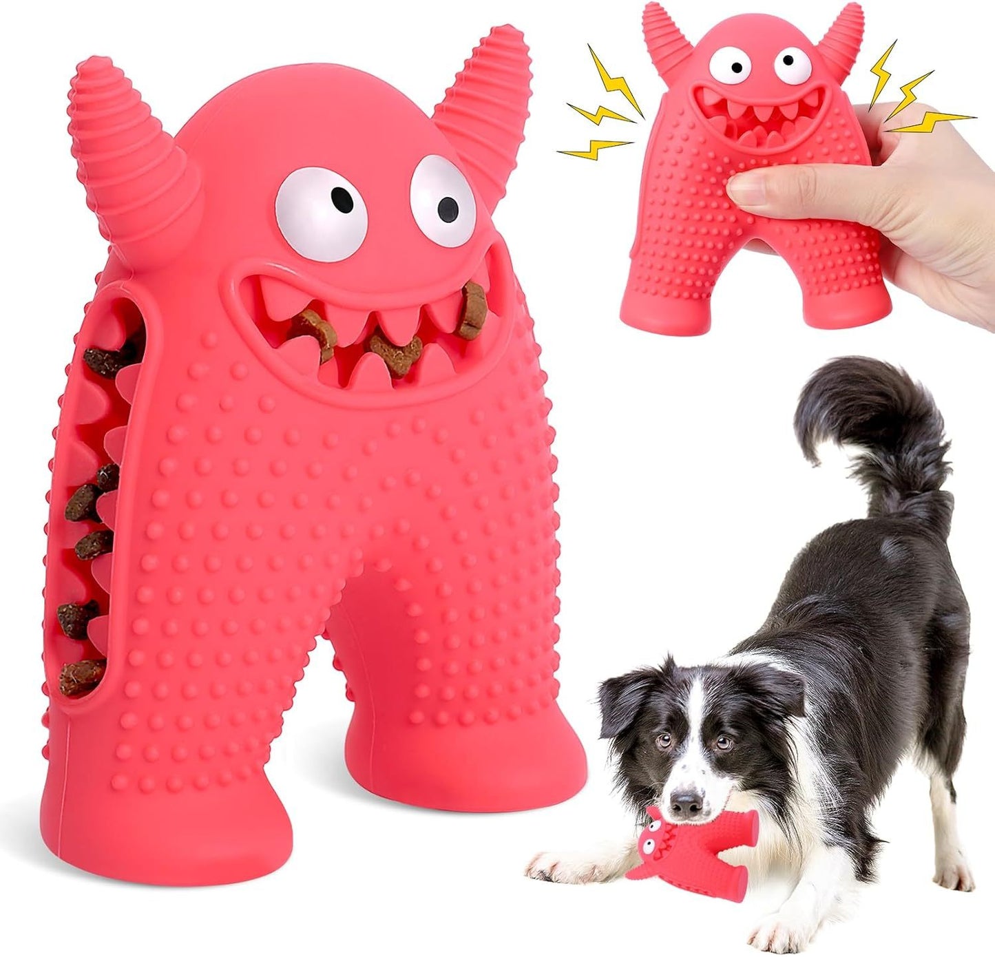 Monster Chew™ Interactive Dog Toy – Treat Dispenser, Teeth Cleaner & Anxiety Reliever