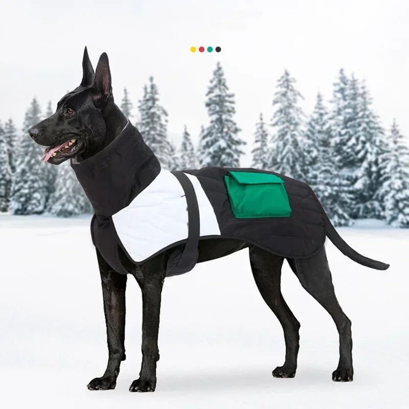 Winter Armor Dog Jacket – Waterproof, Windproof & Ultra-Warm Coat with Pockets