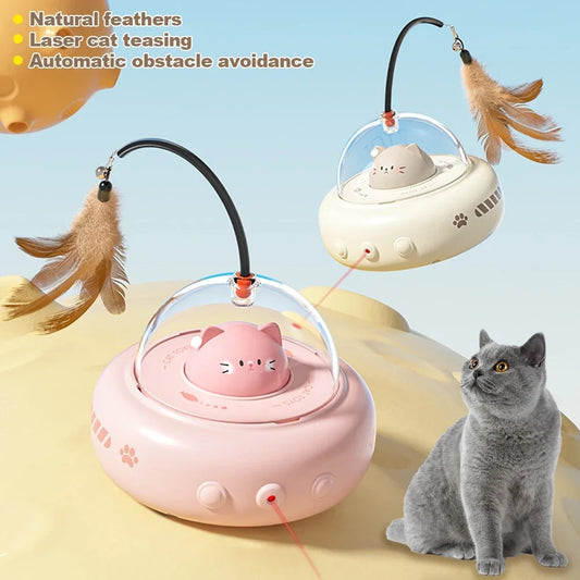 🛸 MagicPlay™ Smart UFO Cat Toy – Endless Fun When You’re Away! 🐾