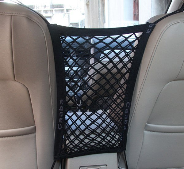 Car Pet Safety Net Barrier – Elastic Dog & Cat Isolation Mesh for Cars