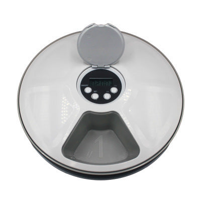 Automatic 6-Meal Smart Pet Feeder | Dogs & Cats Food Dispenser with Timer & Music Reminder