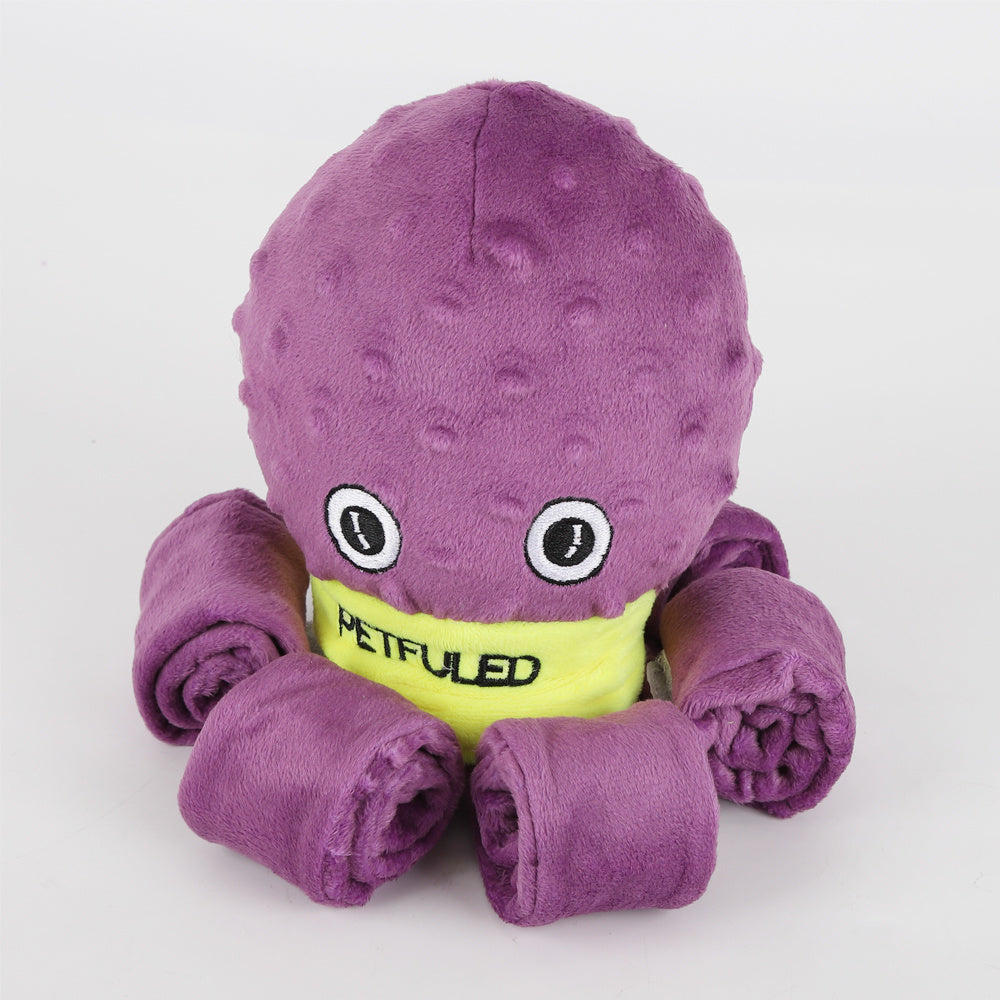 Interactive Octopus Dog Snuffle Toy – Plush Puzzle Chew Toy for Stress Relief & Slow Feeding