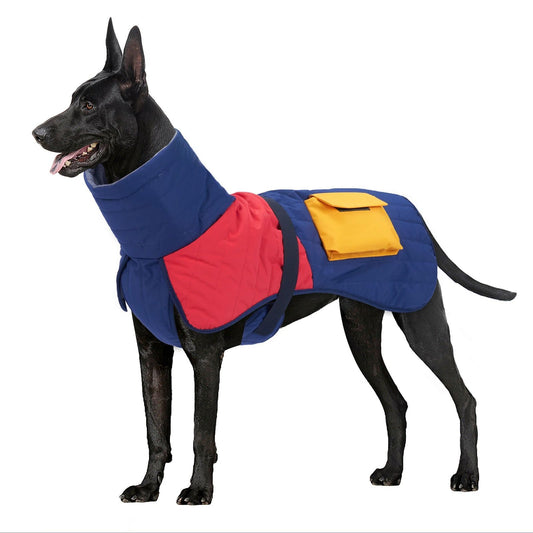 Winter Armor Dog Jacket – Waterproof, Windproof & Ultra-Warm Coat with Pockets