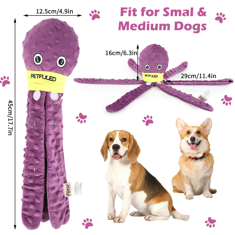 Interactive Octopus Dog Snuffle Toy – Plush Puzzle Chew Toy for Stress Relief & Slow Feeding
