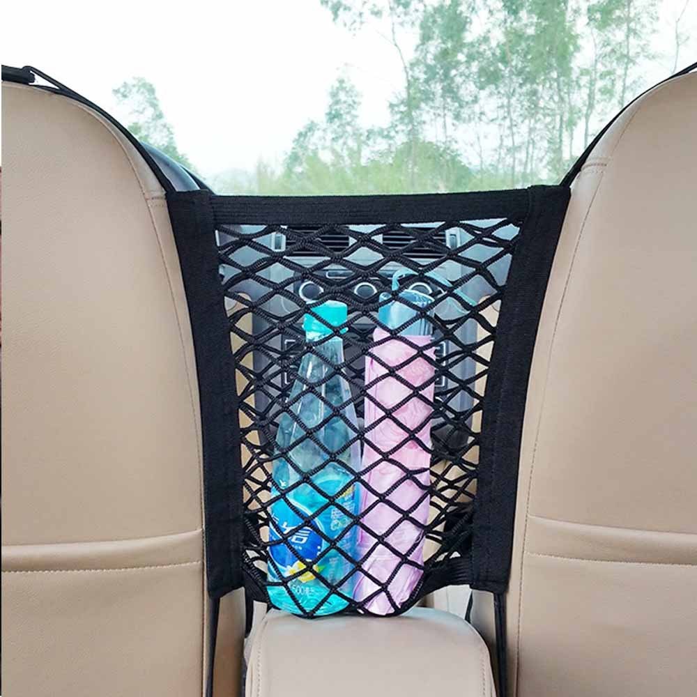 Car Pet Safety Net Barrier – Elastic Dog & Cat Isolation Mesh for Cars