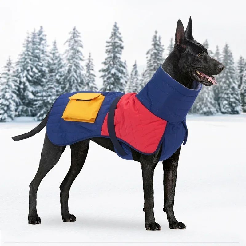Winter Armor Dog Jacket – Waterproof, Windproof & Ultra-Warm Coat with Pockets